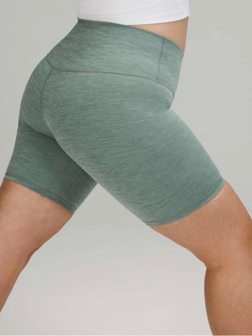 Lululemon Align Short 8" in Heathered Tidewater Teal Size 8